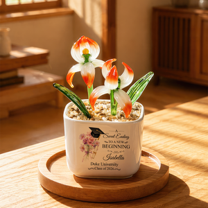 A New Beginning - Personalized Glass Everlasting Flowers