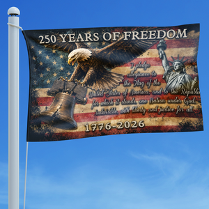 USA 250th Anniversary Flag 1776-2026 Patriotic 250 Years