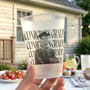 Class Of 2026 Congrats Personalized Frosted Plastic Cups