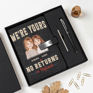 We're Yours Funny Photo Name Personalized Notebook Set