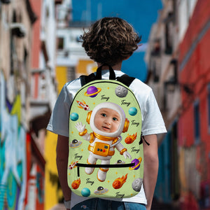 Astronaut In Space - Personalized Backpack For Back To School Gifts