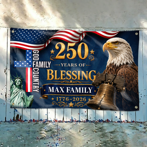 250 Years Of Freedom Decor Blessing - Personalized Banner