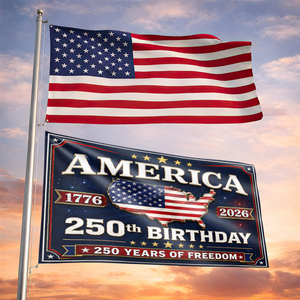 250 Years Birthday America - House Flag United States