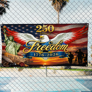 250 Years Of Freedom Decor - Personalized Banner