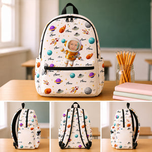 Astronaut In Space - Personalized Backpack For Back To School Gifts
