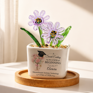 A New Beginning - Personalized Glass Everlasting Flowers