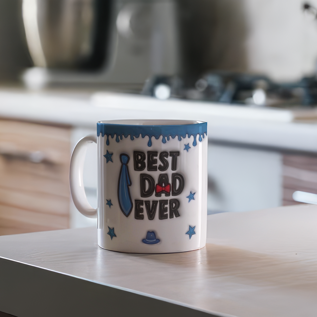 Best Dad Ever - Personalized Custom 3D Inflated Effect Mug