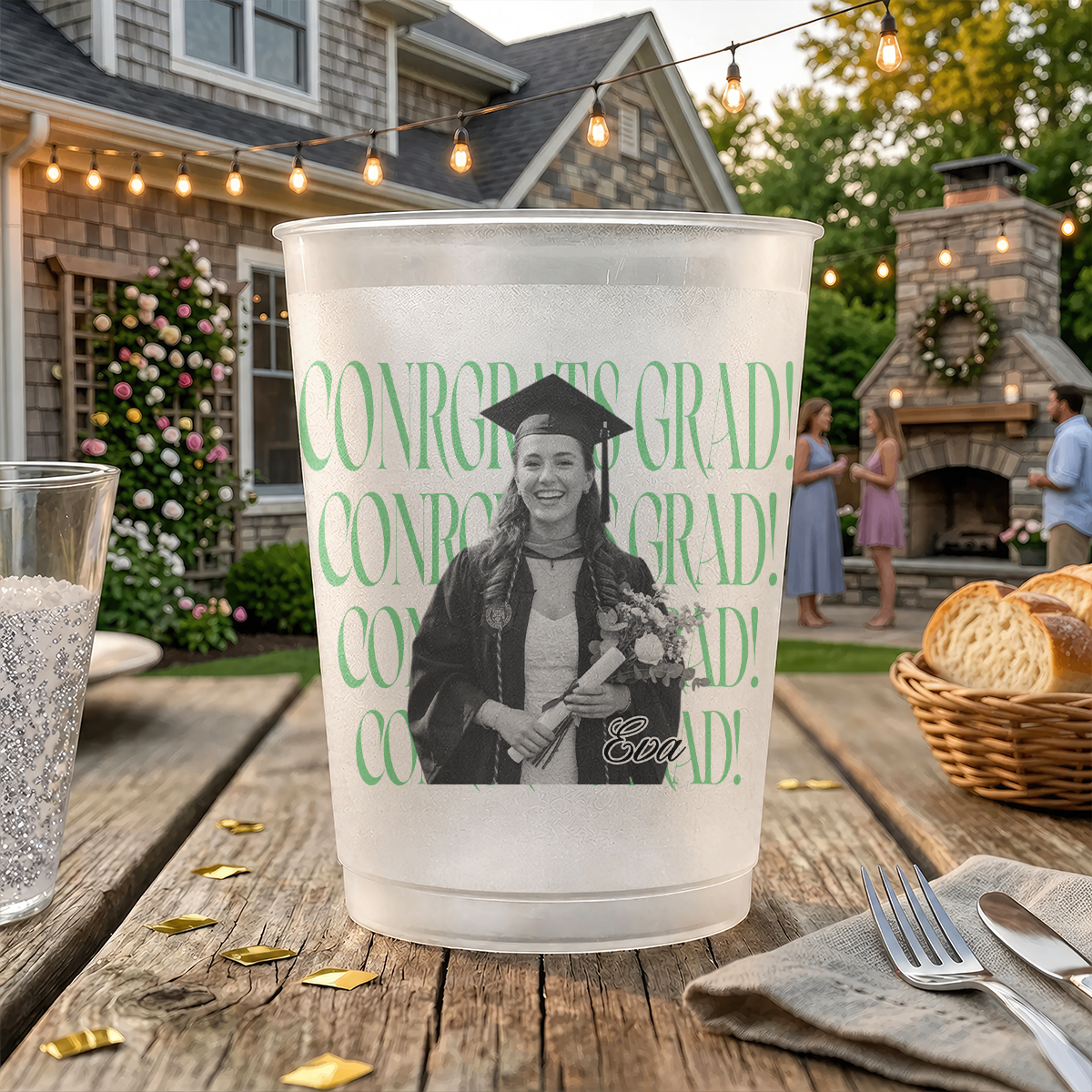 Class Of 2026 Congrats Personalized Frosted Plastic Cups
