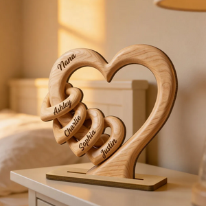Mom Grandma Heart - Personalized 2-Layered Wooden Plaque mk3_805d795e-96ff-4051-a025-c8dbe92770e4.png