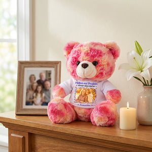 A Bond That Time Can t Break - Family Custom Photo - Personalized Teddy Bear