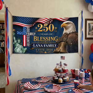 250 Years Of Freedom Decor Blessing - Personalized Banner