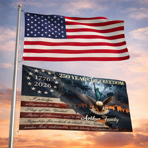 Family 250 Years Of America - House Flag United States