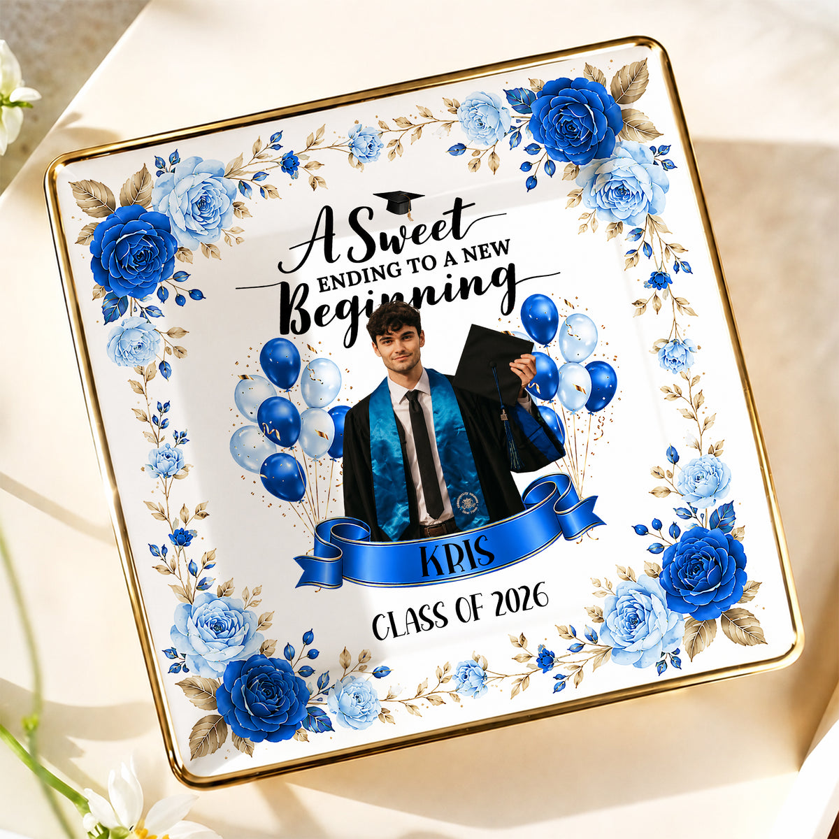 A Sweet Ending To A New Beginning Jewelry Dish
