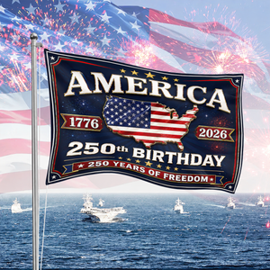 250 Years Birthday America - House Flag United States