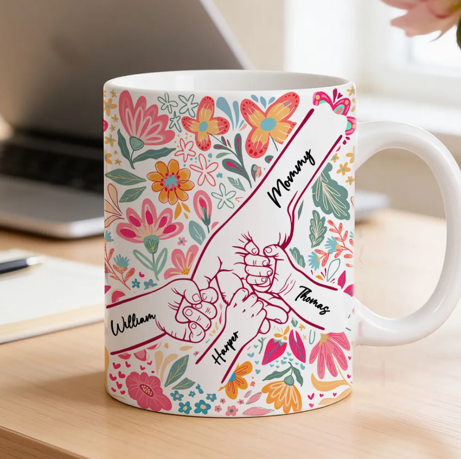 Mama Grandma & Me Forever Bond - Personalized White Mug mk4_1763cdba-2271-40dc-8c13-c05f7ce5f3b5.png