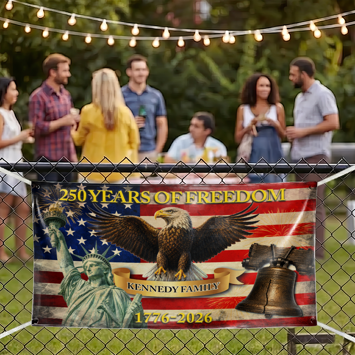 250 Years Of Freedom Banner - Personalized Banner