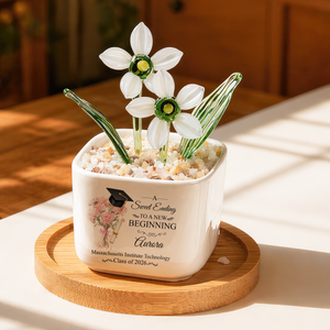 A New Beginning - Personalized Glass Everlasting Flowers