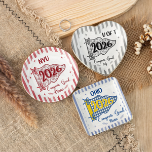 Custom School Pennant Flag Ring Dish - Jewelry Dish