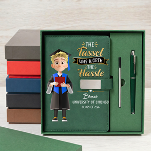 Graduation Worth The Hassle - Personalized Notebook Set
