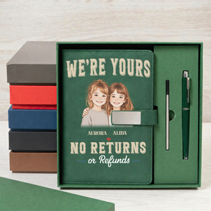 We're Yours Funny Photo Name Personalized Notebook Set