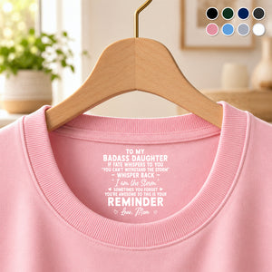 Custom Inside Neck Print T-Shirt - Personalized Birthday Gifts For Daughter