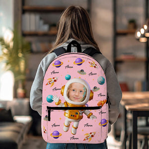 Astronaut In Space - Personalized Backpack For Back To School Gifts