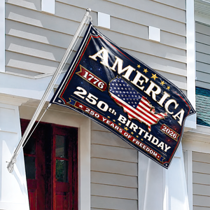 250 Years Birthday America - House Flag United States