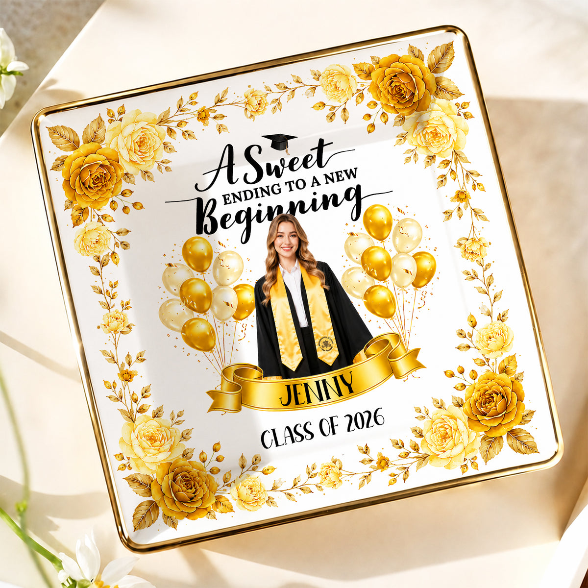 A Sweet Ending To A New Beginning Jewelry Dish