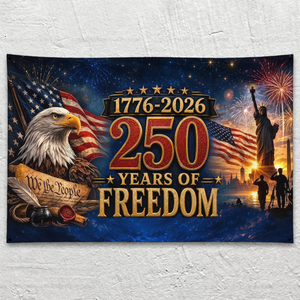 250 Years Of Freedom 1776-2026 - Personalized Banner