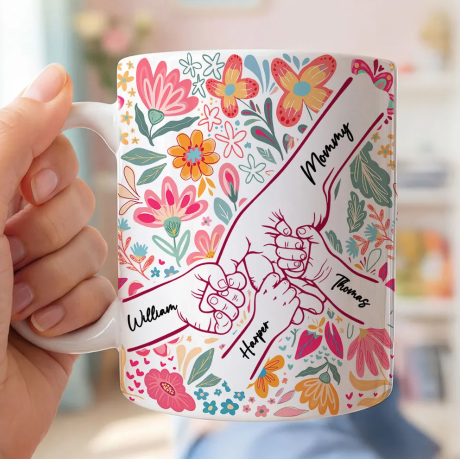 Mama Grandma & Me Forever Bond - Personalized White Mug mk5_1da353da-c942-440c-925f-f2b19020e055.png