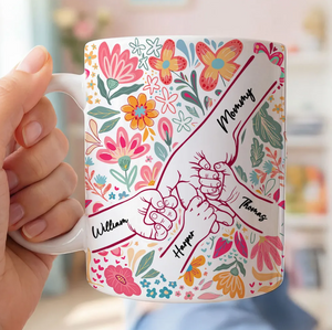 Mama Grandma & Me Forever Bond - Personalized White Mug mk5_1da353da-c942-440c-925f-f2b19020e055.png
