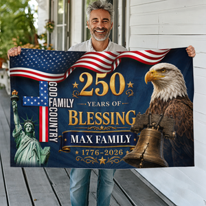 250 Years Of Freedom Decor Blessing - Personalized Banner