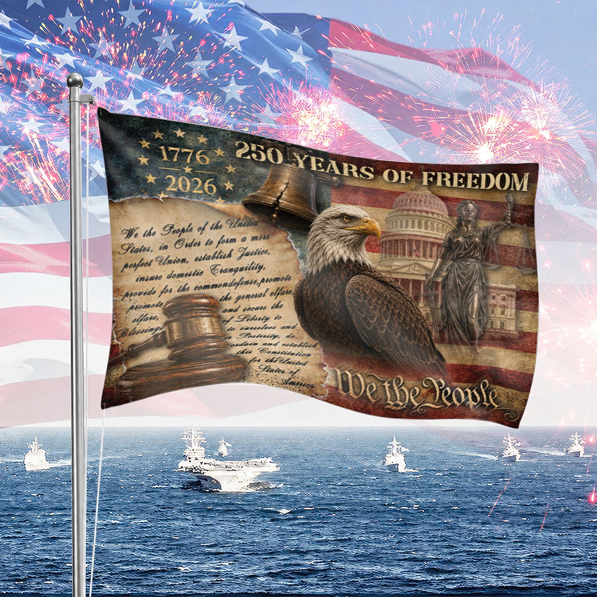 The People American Heritage Eagle Strength Patriotic