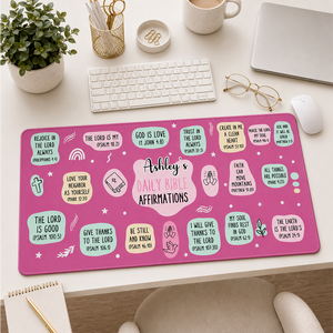 My Daily Bible Affirmations - Personalized Desk Mat
