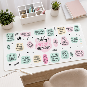 My Daily Bible Affirmations - Personalized Desk Mat