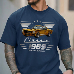 Personalized Vintage Photo Classic Car Limited Edition - T-Shirt