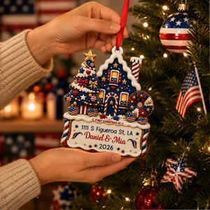 First Christmas In New Home - Real 3D Raised Ornament