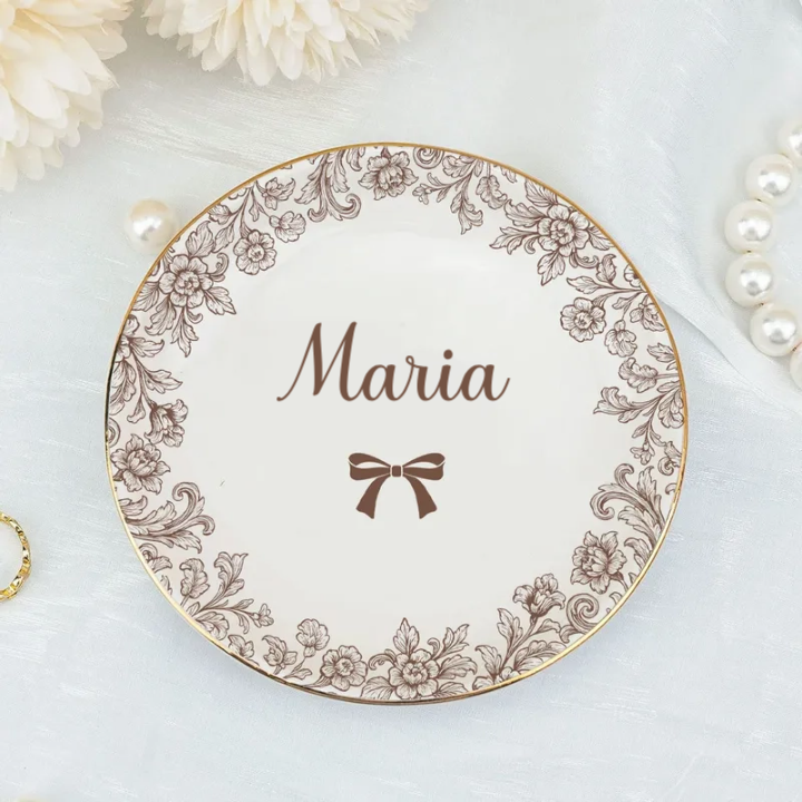 Beautiful Garden For Friend - Personalized Jewelry Dish - Gift For Friend, Bestie, Daughter, Sister