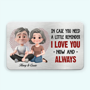I'll Always Be With You - Personalized Wallet Insert Card - Gift For Couple, Anniversary Gift, Valentine's Day Gift