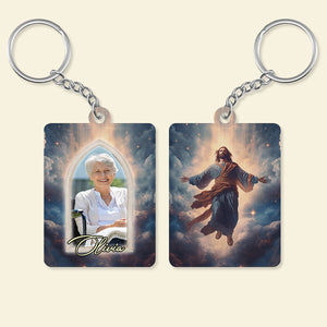 Personalized Bible Verse Keyring-Personalized Christian Gifts For Women-Custom Photo Keychain