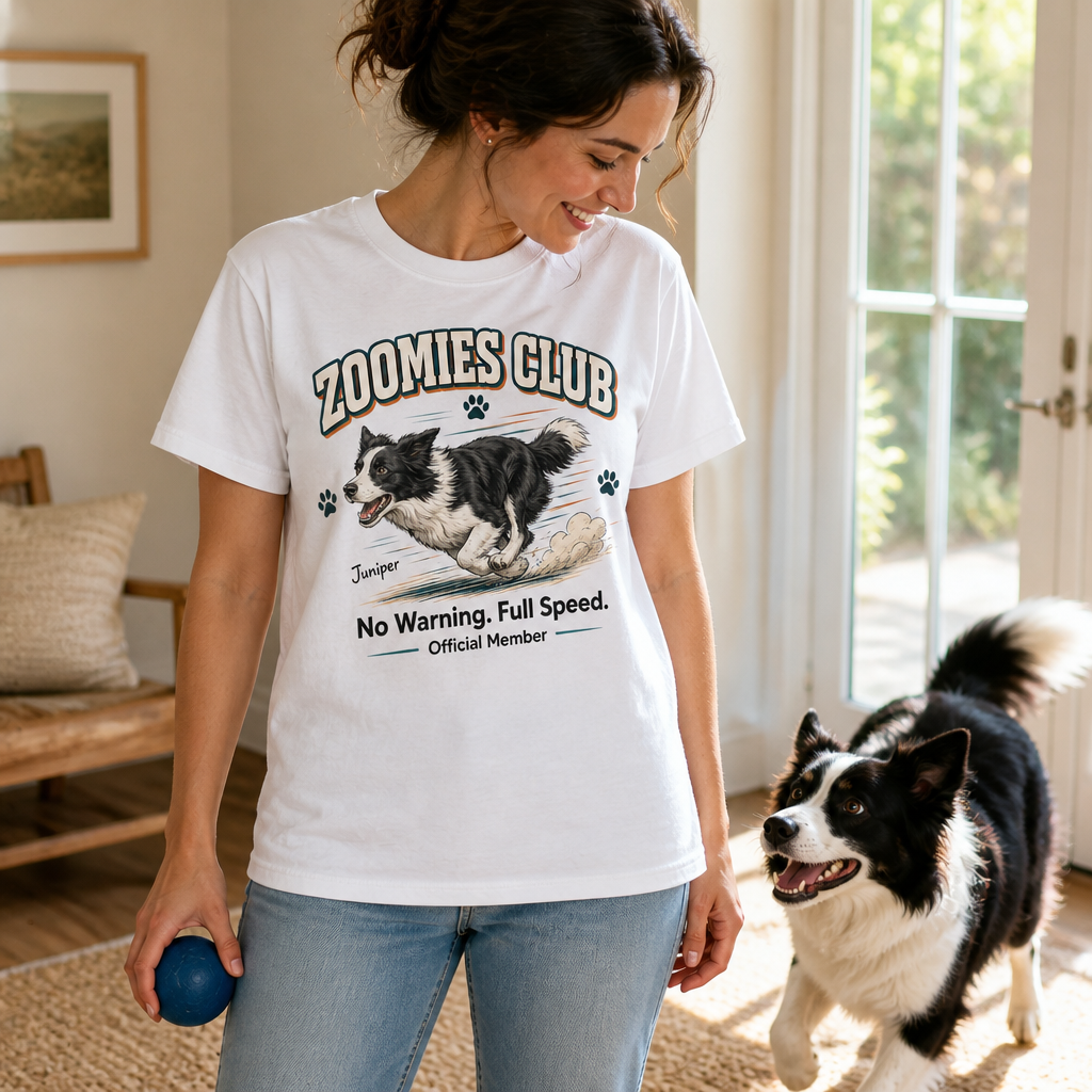 Zoomies Club – Personalized Photo T-shirt – Pet Lover Gift mockup-held-6a7bf9272f487277dbfde220.png