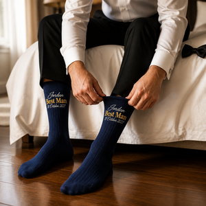 Jordan Best Man 18 October 2027 – Personalized Socks - All over printed – Wedding Gift mockup-held-6aa12ba463d870cbb8577586.png