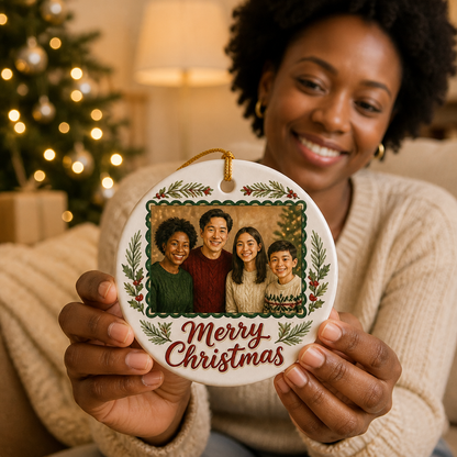 Merry Christmas – Personalized Photo Ornament – Christmas Gift mockup-held-6aa3aeaa4db233f44096835a.png