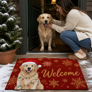 Welcome – Personalized Pet Photo Doormat – Christmas Gift For Pet Lover mockup-held-6aa6bba796a20d0fd674537b.png