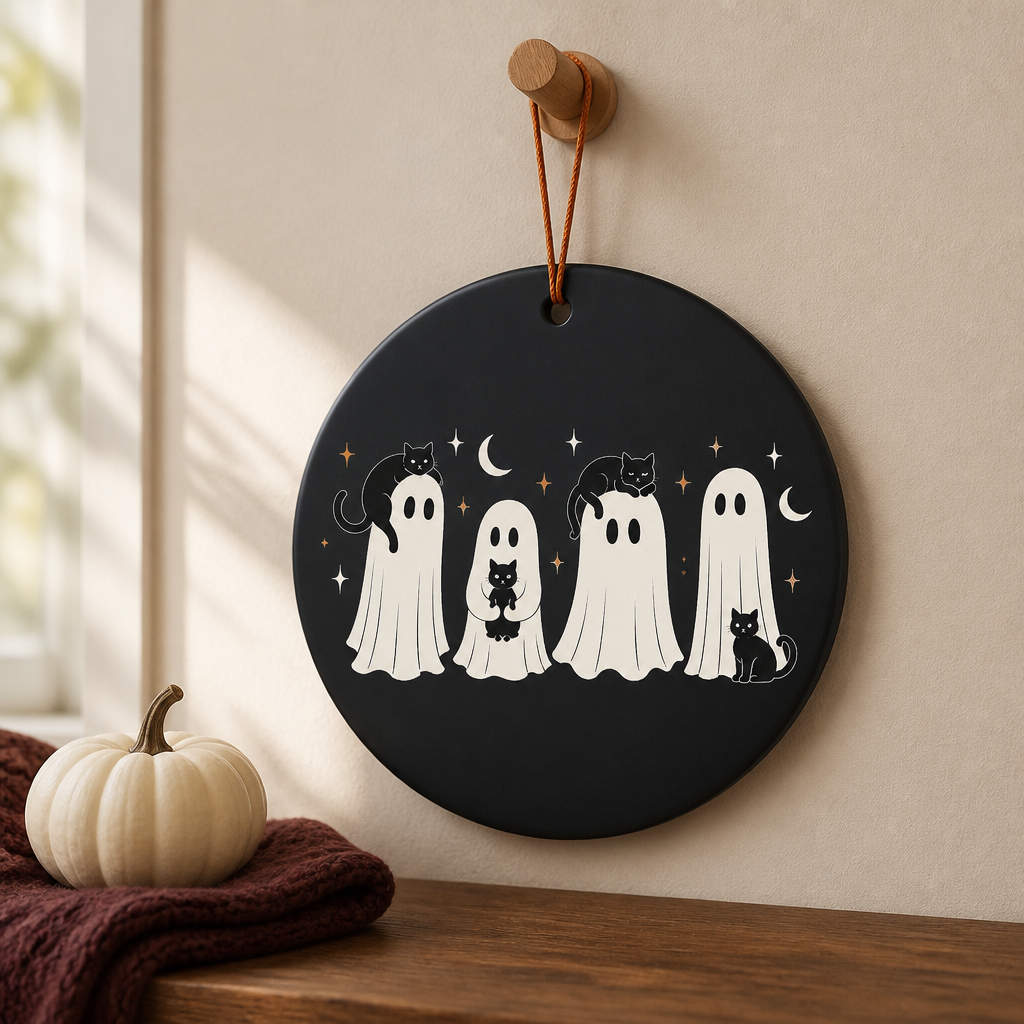 Boo Crew & Black Cats Ornament – Whimsical Ghost Halloween Keepsake, Cute Spooky Tree Decor for Cat Lovers mockup-product-6a98ea44be65ed27b317c1a1.png