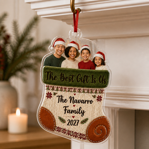 The Best Gift Is Us – Personalized Photo Personalized 3D Ornament – Christmas Gift mockup-product-6aa127f8079c5b7c965258c6.png