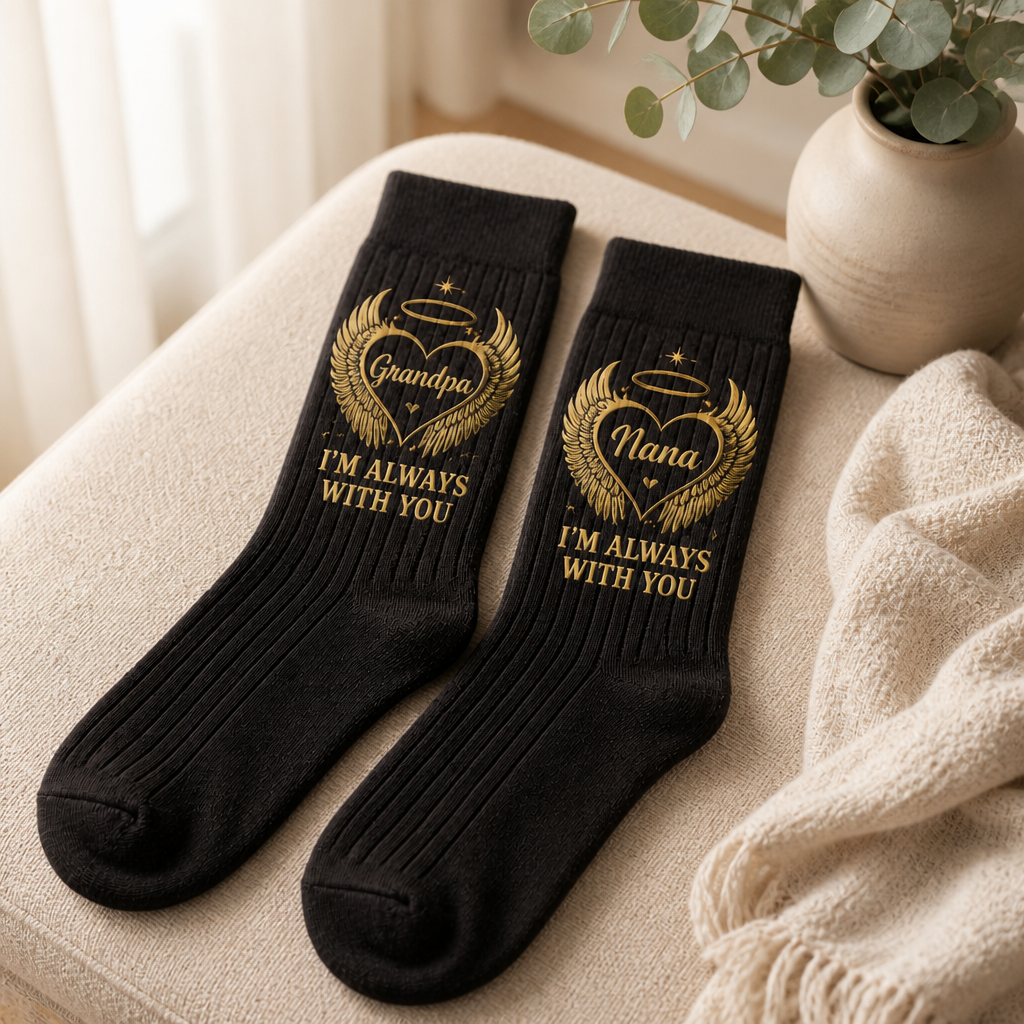 I'm Always with You – Personalized Socks - All over printed – Friend Gift mockup-product-6aa12cc7e12bd7d06f3773e0.png