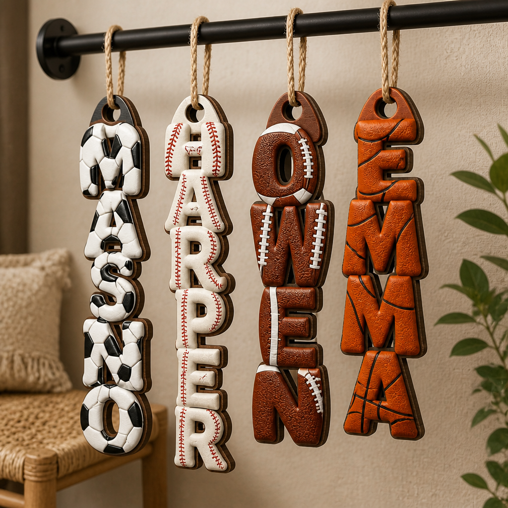 Custom Letter Wooden Ornament - Personalized Christmas Birthday Gifts For Mom, Dad, Brother, Sister, Kids, Sports Fans, Sports Lovers - Together We Score mockup-product-6aa13066e12bd7d06f3773e1.png