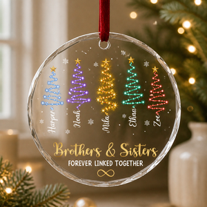 Brothers & Sisters – Personalized Ornament – Christmas Gift mockup-product-6aa130d863d870cbb8577593.png