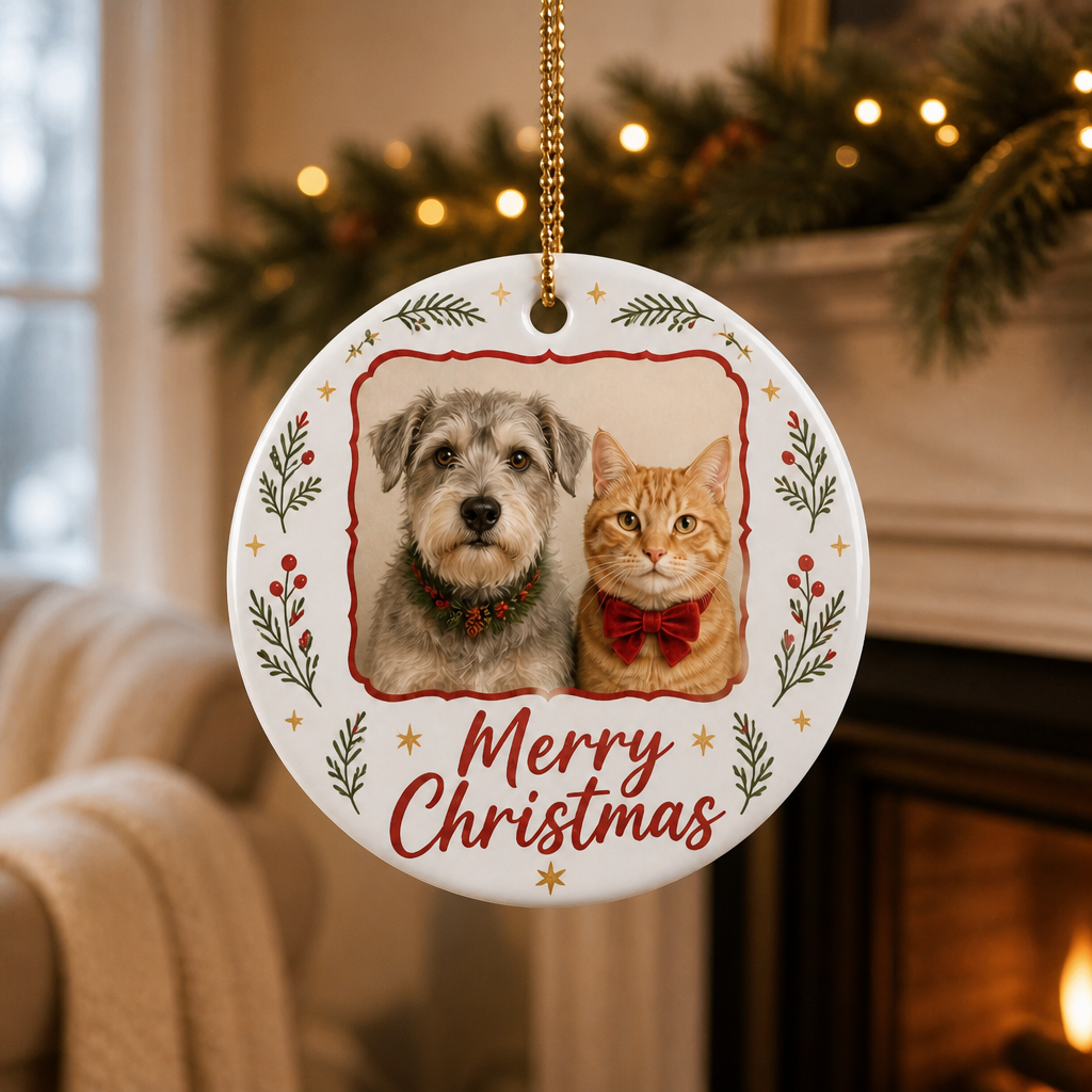 Merry Christmas – Personalized Photo Ornament – Christmas Gift mockup-product-6aa3ab7488fd550fdfe1691c.png